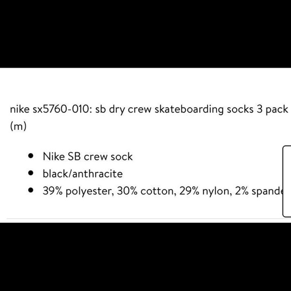 Nike SB skate snowboard style black socks FC F.C. unisex size medium soccer - Picture 8 of 8